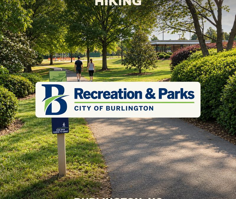 Hiking Burlington City Park NC