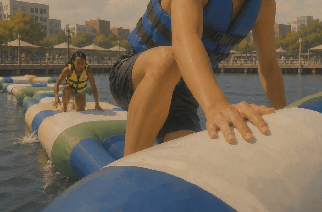 Lake Inflatable Water Park