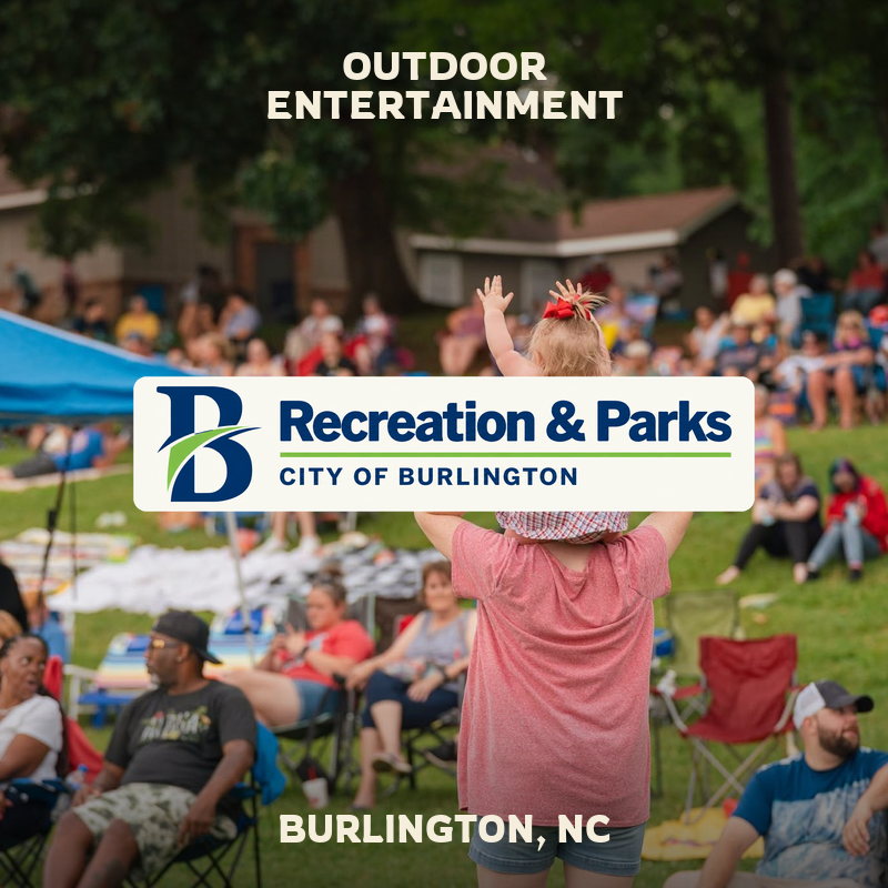 Outdoor Entertainment at Burlington City Park in Burlington, North Carolina.