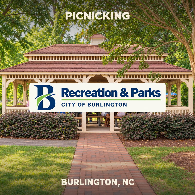 Picnicking at Burlington City Park in Burlington, North Carolina.