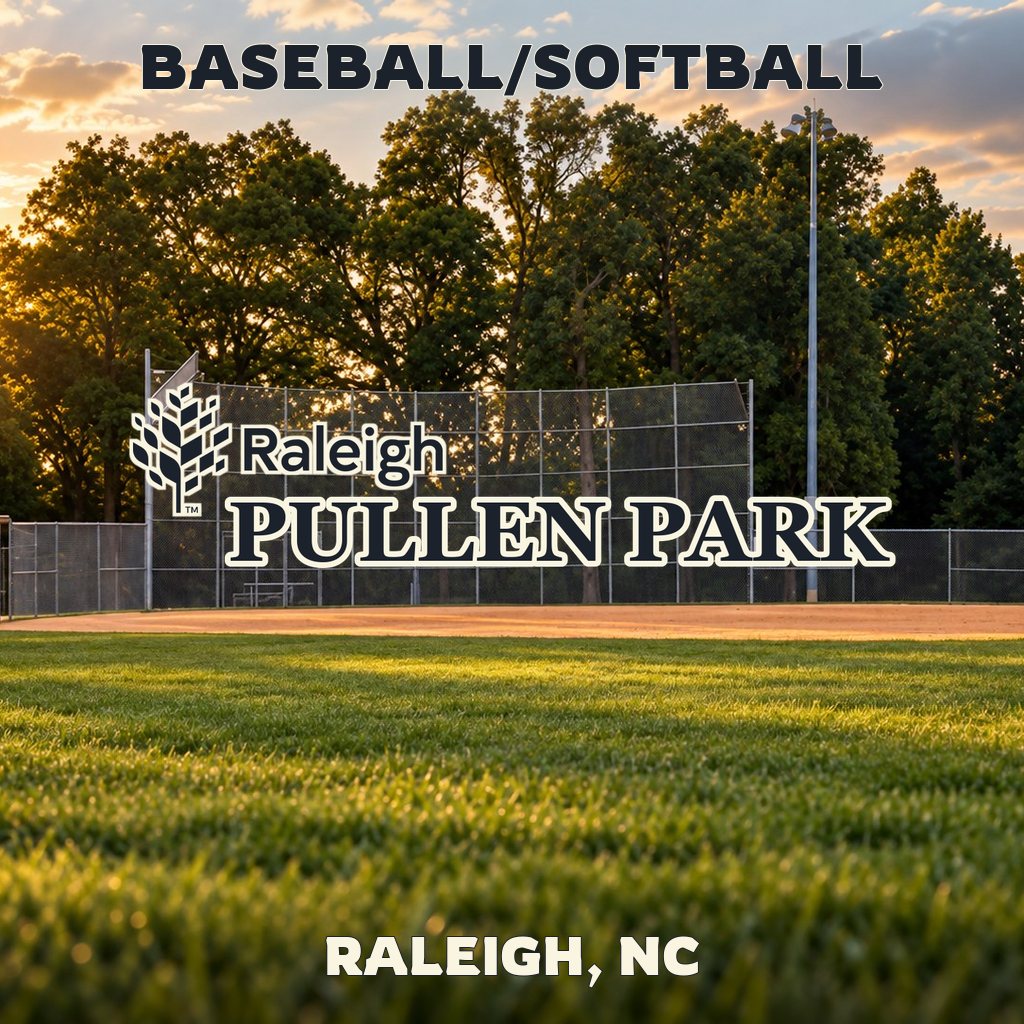 Baseball and softball at Pullen Park in Raleigh, NC