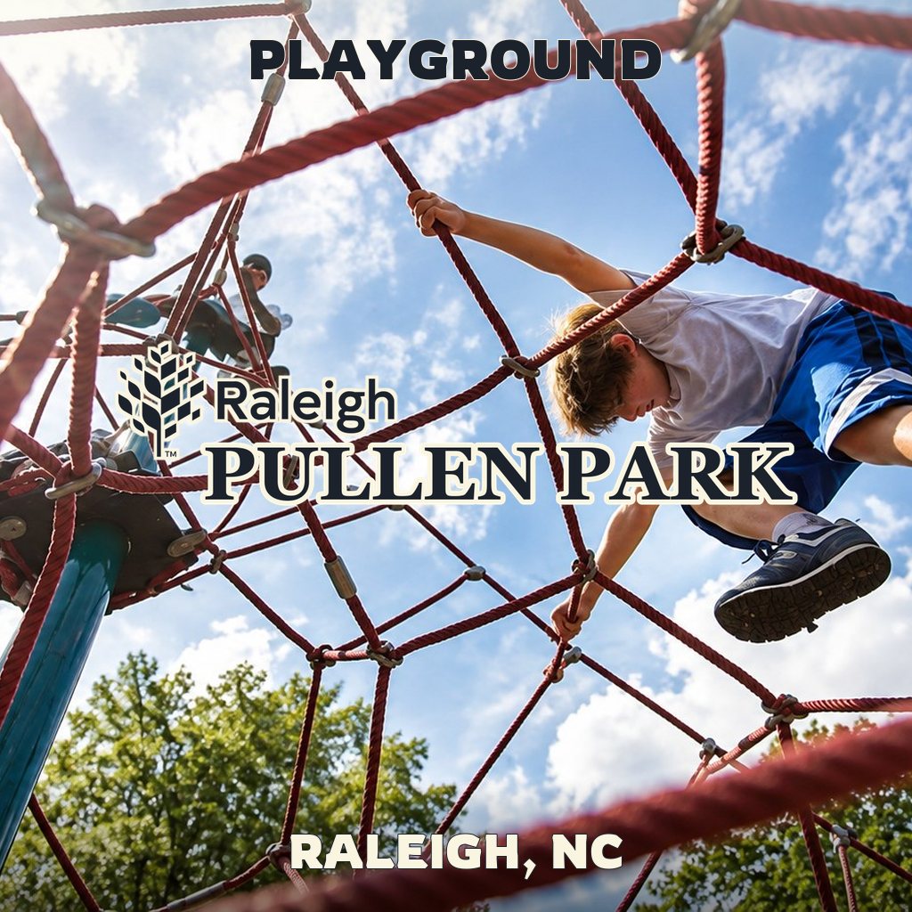 Playground at Pullen Park in Raleigh, NC