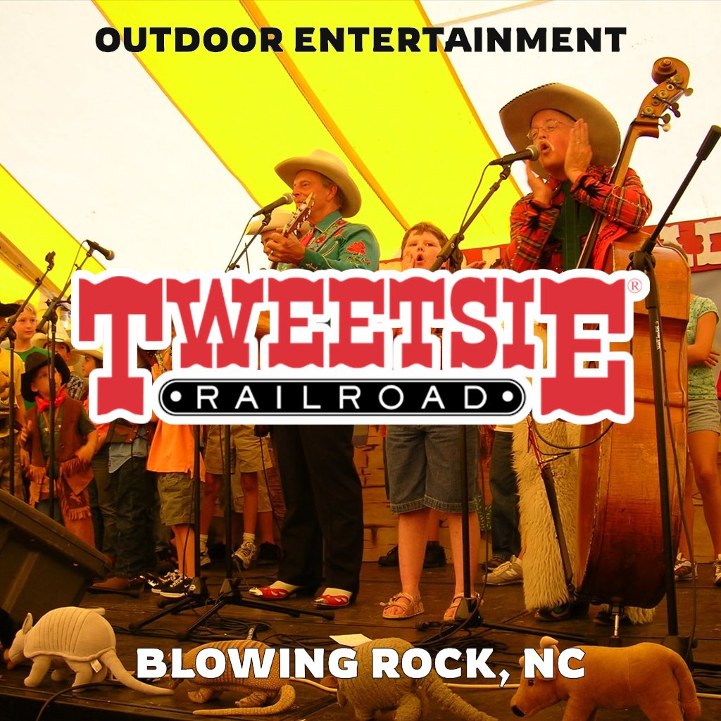 Outdoor entertainment at Tweetsie Railroad in Blowing Rock, NC