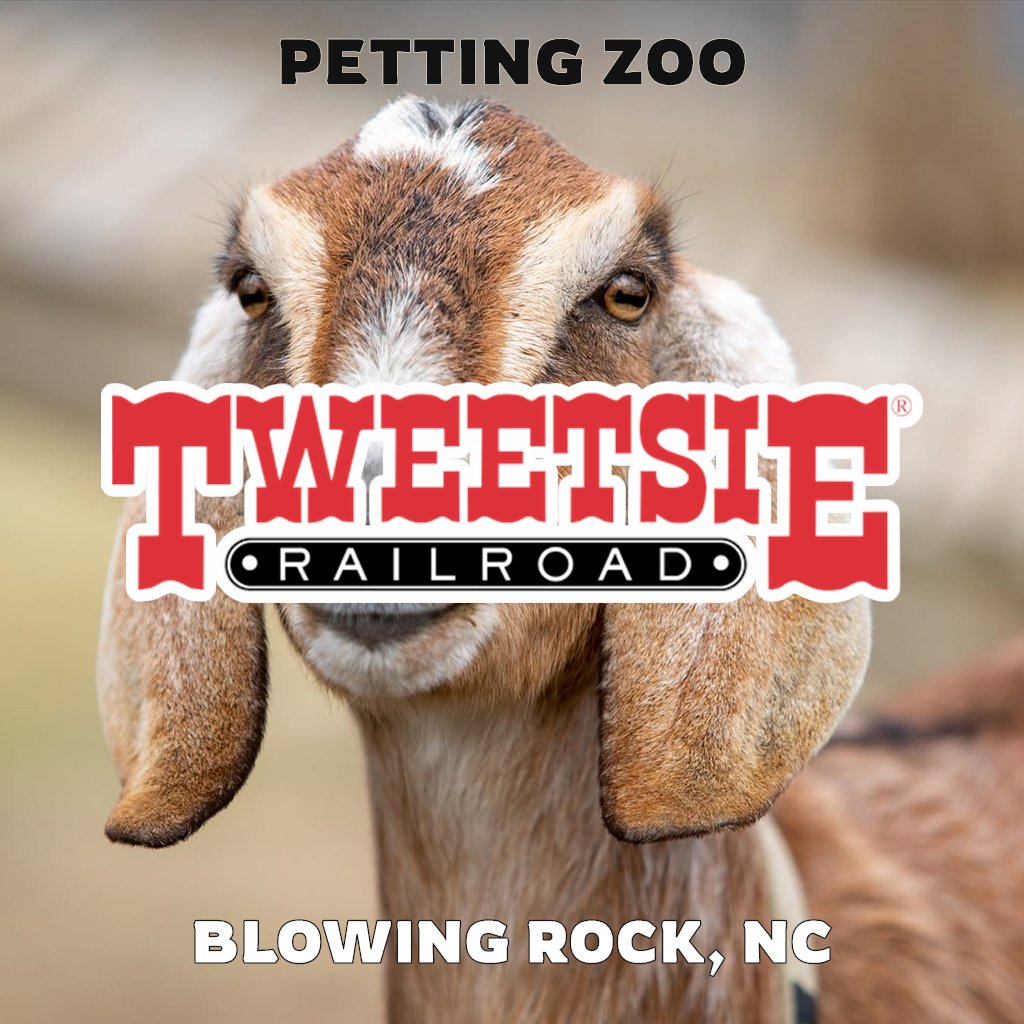 Petting zoo at Tweetsie Railroad in Blowing Rock, NC