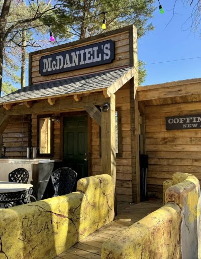 McDaniels coffee supply Western storefront at Deadwood near Williamston, NC