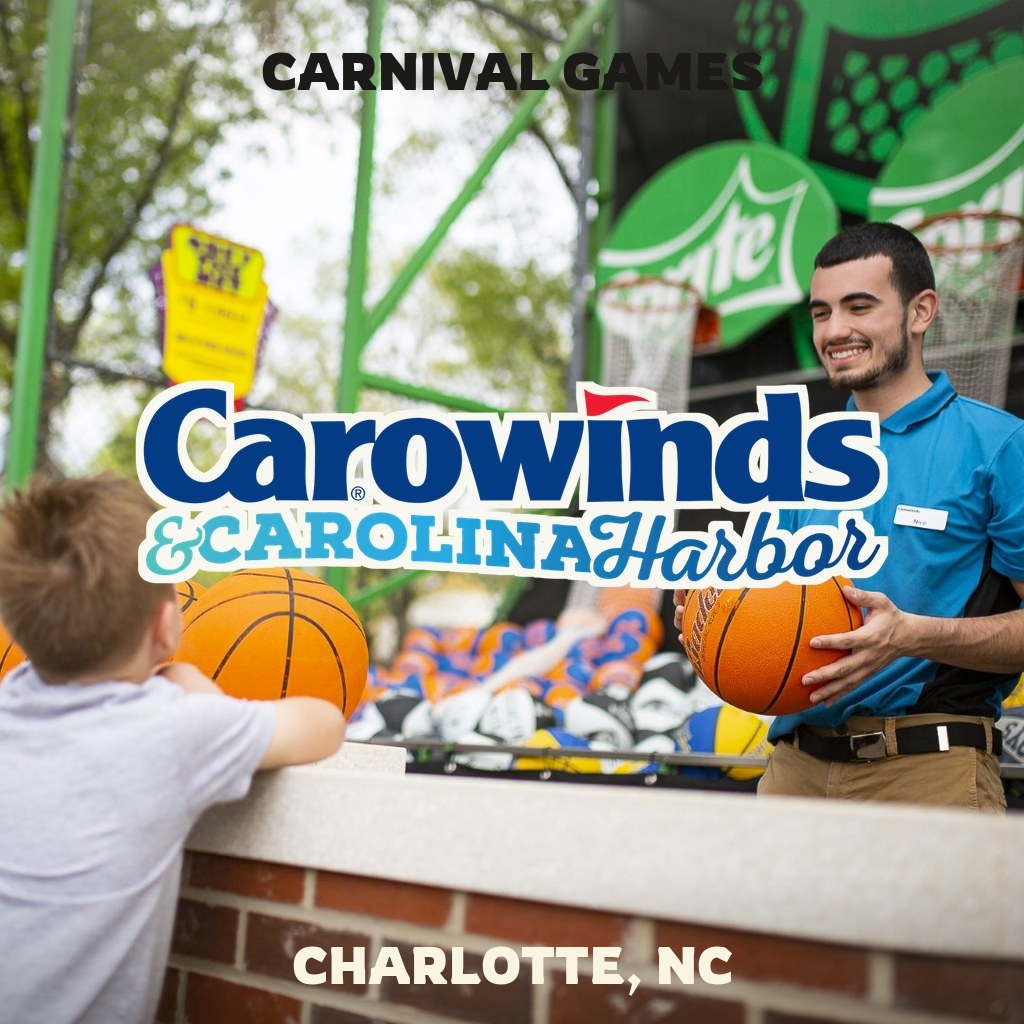 Carnival basketball game at Carowinds in Charlotte, North Carolina