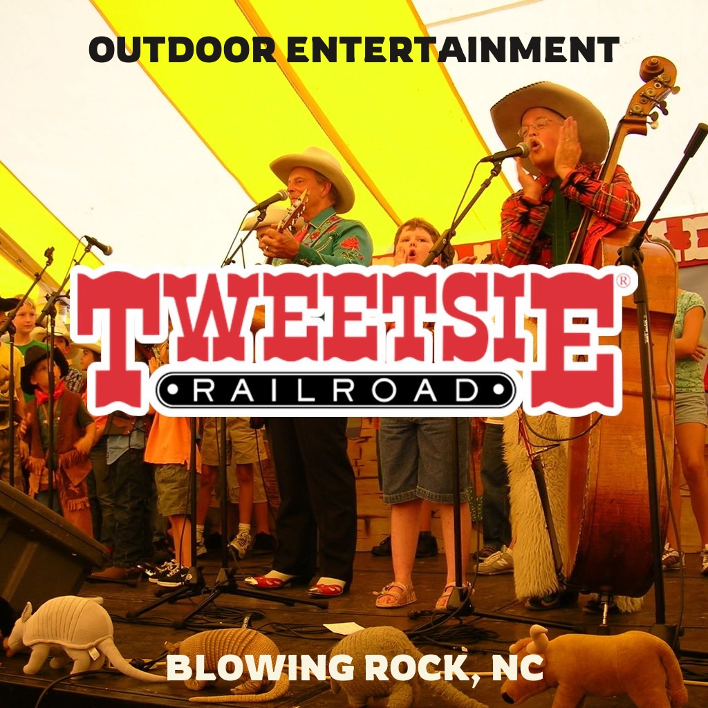 Outdoor entertainment at Tweetsie Railroad in Blowing Rock, NC